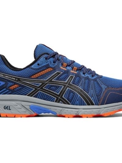 Fitness Mania - Asics Gel Venture 7 - Mens Trail Running Shoes - Electric Blue/Sheet Rock