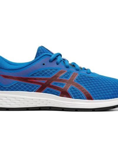 Fitness Mania - Asics Patriot 11 GS - Kids Boys Running Shoes - Electric Blue/Speed Red