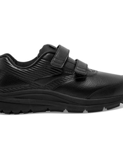 Fitness Mania - Brooks Addiction Walker 2 Leather Velcro - Womens Walking Shoes - Black