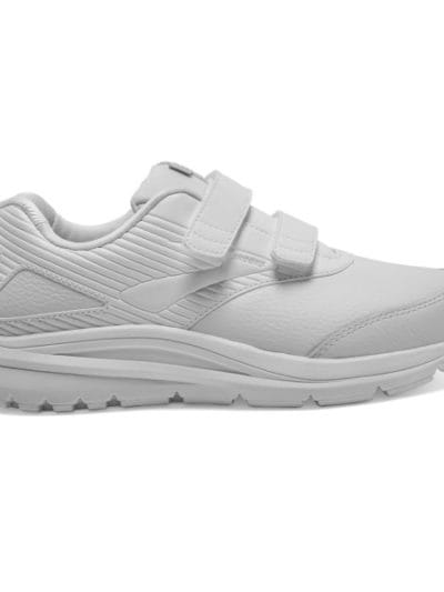 Fitness Mania - Brooks Addiction Walker 2 Leather Velcro - Womens Walking Shoes - White