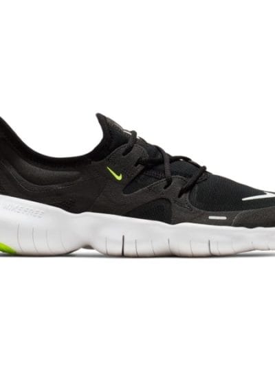 Fitness Mania - Nike Free RN 5.0 - Mens Running Shoes - Black/White/Anthracite/Volt