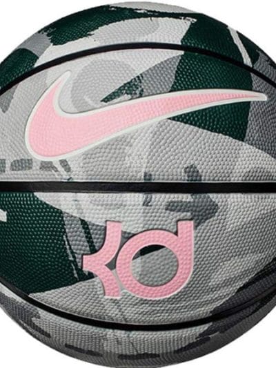 Fitness Mania - Nike KD Playground Outdoor Basketball - Size 6 - Rainforest/Black/White/Bleach Coral