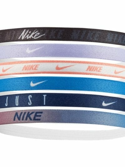 Fitness Mania - Nike Printed Unisex Sports Headband - Assorted 6 Pack - Black/Lavender Mist/White