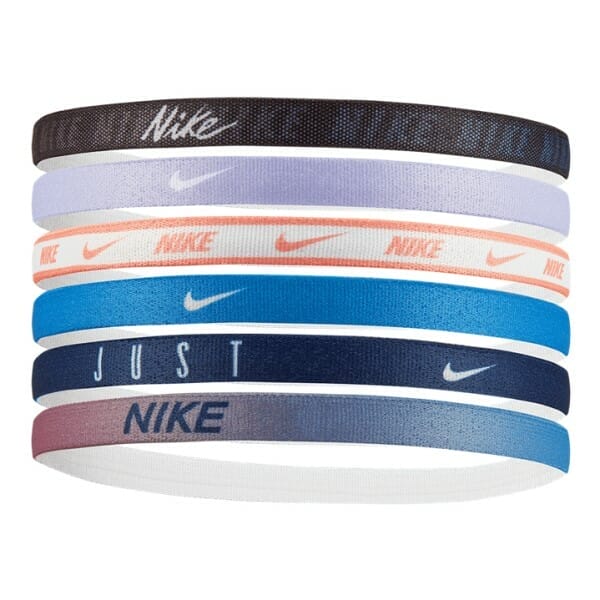 Fitness Mania - Nike Printed Unisex Sports Headband - Assorted 6 Pack - Black/Lavender Mist/White