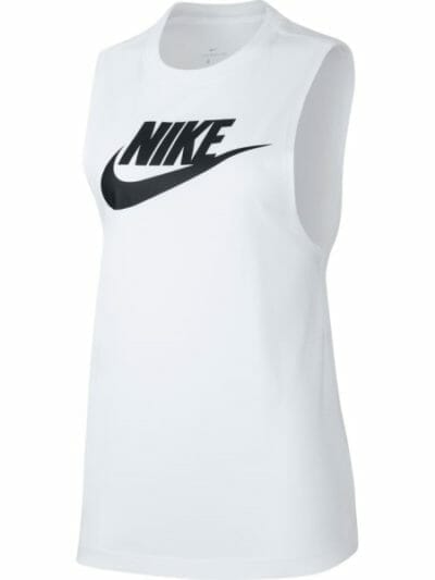 Fitness Mania - Nike Sportswear Essential Futura Womens Tank Top - White/Black
