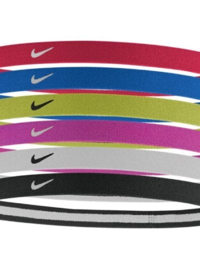 Fitness Mania - Nike Swoosh Sports Headband - Assorted 6 Pack - University Red/Royal Blue/Volt