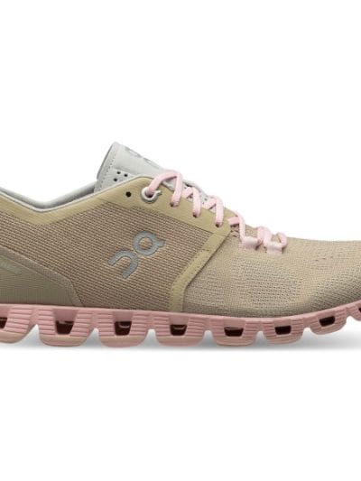 Fitness Mania - On Cloud X - Womens Running Shoes - Sand/Rose