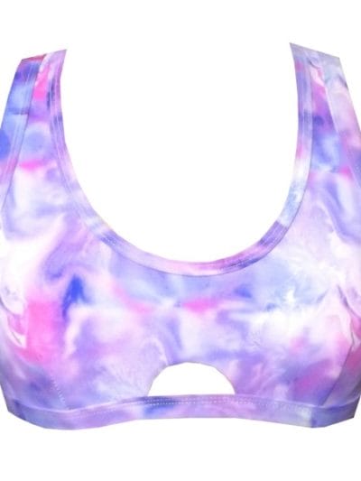 Fitness Mania - Rhapso Designs Summer Print Womens Sports Crop Top - Summer Print
