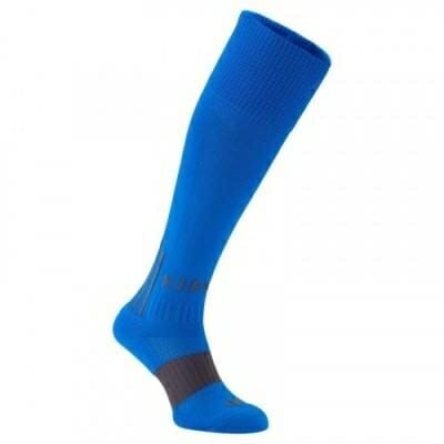 Fitness Mania - Adult Soccer Socks F500 Knee-High - Blue/Grey