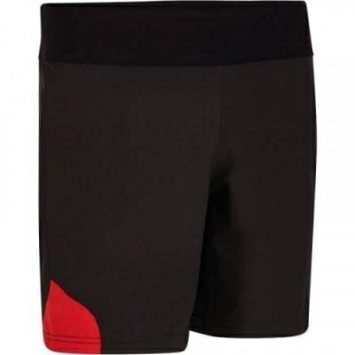 Fitness Mania - Rugby Shorts Full H 500 Adult - Black Red