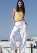 Fitness Mania - Wide Leg Linen Pant