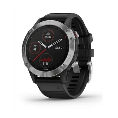 Fitness Mania - Garmin Fenix 6 Silver Black Band