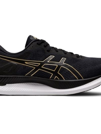 Fitness Mania - Asics GlideRide - Mens Running Shoes - Black/Pure Gold