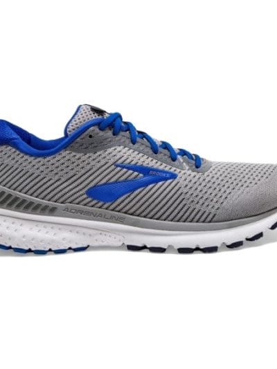 Fitness Mania - Brooks Adrenaline GTS 20 - Mens Running Shoes - Grey/Blue/Navy