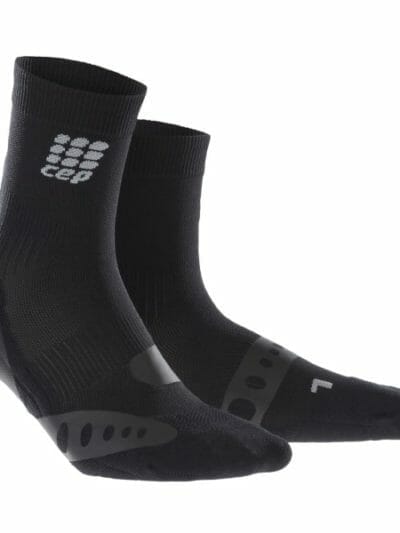 Fitness Mania - CEP Ortho Pronation Support Compression Sports Short Socks - Black