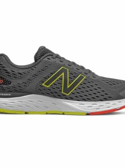 Fitness Mania - New Balance 680v6 - Mens Running Shoes - Grey/Lime