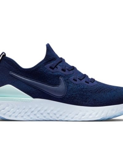 Fitness Mania - Nike Epic React Flyknit 2 - Womens Running Shoes - Blue Void/Indigo Force/Teal Tint