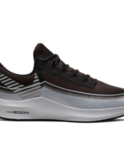 Fitness Mania - Nike Zoom Winflo 6 Shield - Mens Running Shoes - Black/Reflect Silver/Wolf Grey