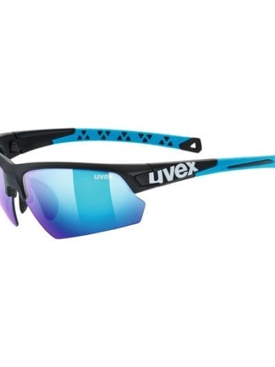 Fitness Mania - UVEX Sportstyle 224 Multi Sport Sunglasses - Black/Blue