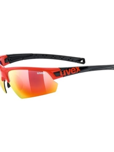 Fitness Mania - UVEX Sportstyle 224 Multi Sport Sunglasses - Red/Black