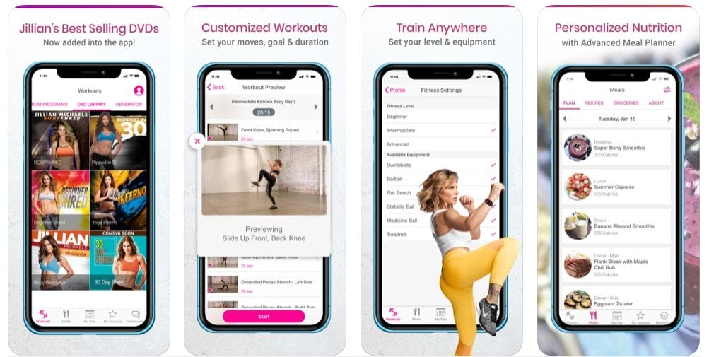 Fitness Mania - Jillian Michaels Fitness App content mobile