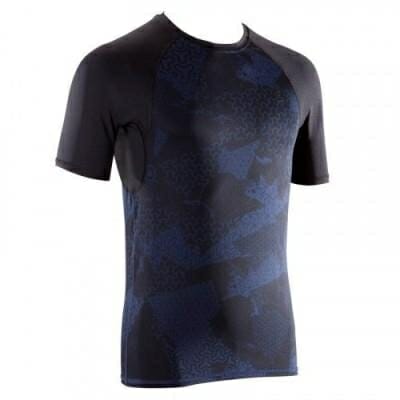 Fitness Mania - 500 Cross Training Compression T-Shirt - Black/Blue