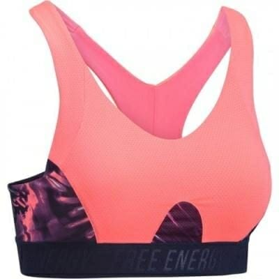 Fitness Mania - 500 Women's Cardio Fitness Bra - Pink Tropical Details