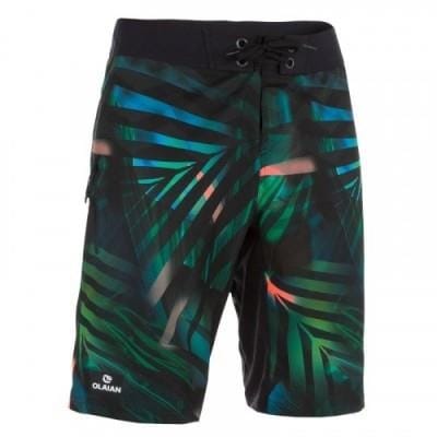 Fitness Mania - 500 long surfing boardshorts Jungle green