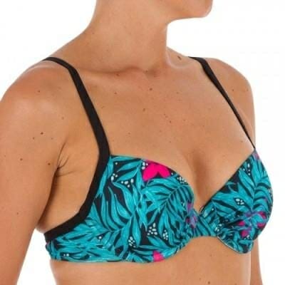 Fitness Mania - Elo Women's Balconet Swimsuit Top with U or X Back - Bali Black