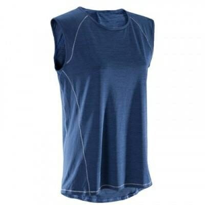Fitness Mania - Women's Breathable Yoga T-Shirt - Heathered Blue