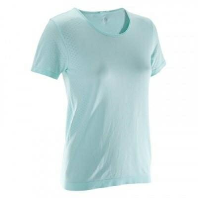 Fitness Mania - Women's Seamless Yoga T-Shirt - Blue
