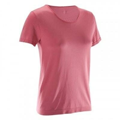 Fitness Mania - Women's Seamless Yoga T-shirt - Pink