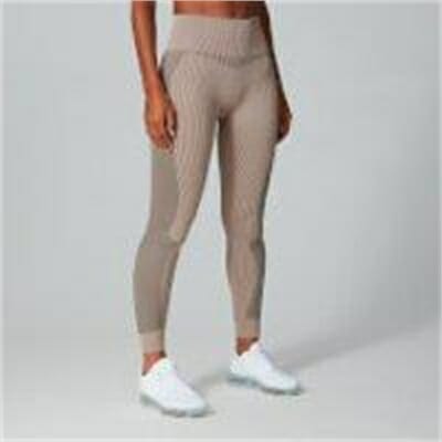 Fitness Mania - Contrast Seamless Leggings - Sesame - XL