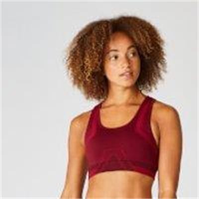 Fitness Mania - Impact Seamless Sports Bra - Oxblood - XS