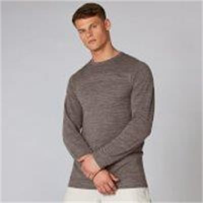 Fitness Mania - Lightweight Seamless Long-Sleeve T-Shirt - Driftwood Marl - XXL