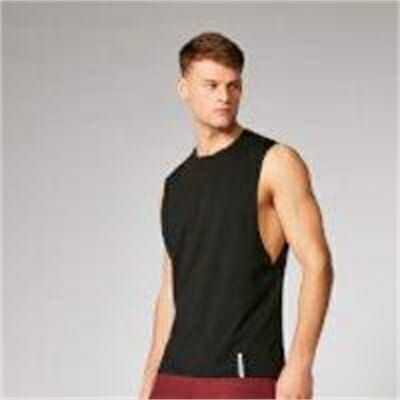 Fitness Mania - Luxe Classic Drop Armhole Tank Top - Black - L