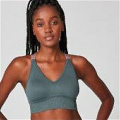 Fitness Mania - Luxe Seamless Sports Bra - Castle Rock - L