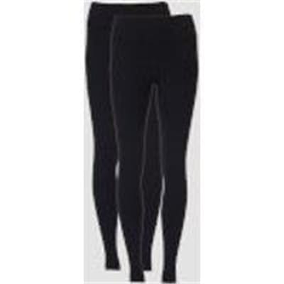 Fitness Mania - Power Classic Leggings (2 Pack) - Black/Black