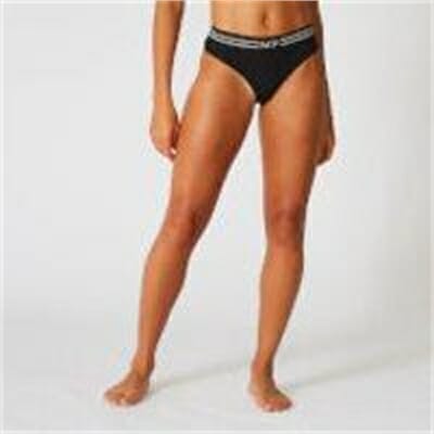 Fitness Mania - Seamless Thong - Black - L