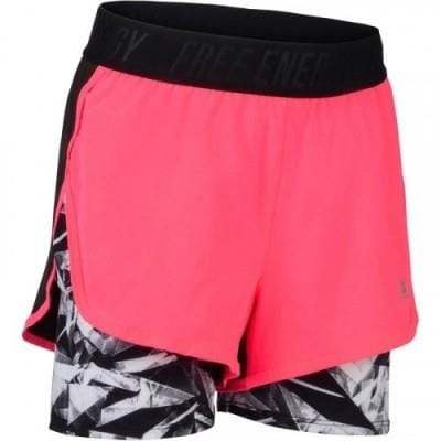 Fitness Mania - 960 Girls' Gym Shorts - Black/Pink