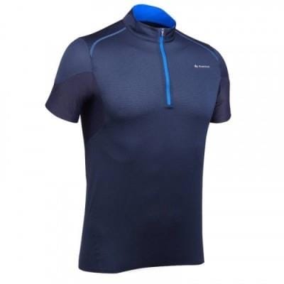 Fitness Mania - Fast hiking short sleeved Men's FH500 Helium Navy blue