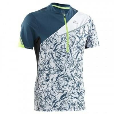 Fitness Mania - Men's Trail Running Short-Sleeved T-shirt - Graph Blue