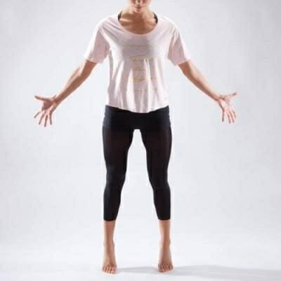 Fitness Mania - Women's Short Dance T-Shirt - Pale Pink