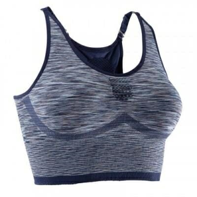 Fitness Mania - Women's Yoga Seamless Reversible Crop Top - Blue