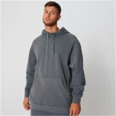Fitness Mania - Acid Wash Overhead Hoodie - Carbon - L
