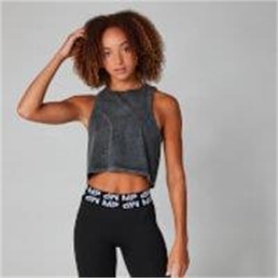 Fitness Mania - Acid Wash Reach Vest - Black - S