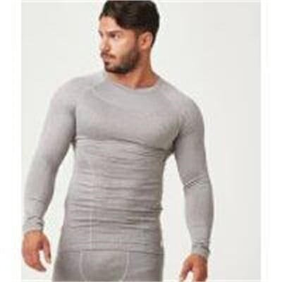 Fitness Mania - Charge Compression Long Sleeve Top - XS - Grey Marl