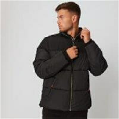 Fitness Mania - Double Panel Puffer Jacket - Black - XS