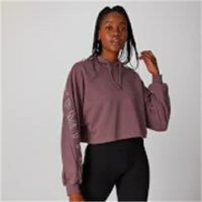 Fitness Mania - Icon Cropped Hoodie - Port