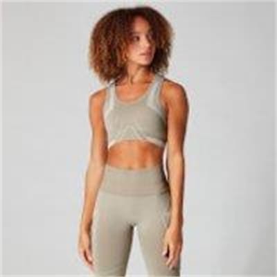 Fitness Mania - Impact Seamless Sports Bra - Sesame - L